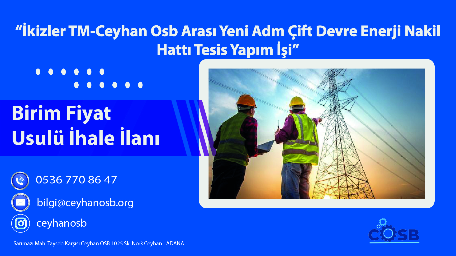 Birim Fiyat Usulü İhale İlanı